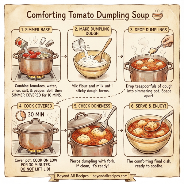 Comforting Tomato Dumpling Soup instructions