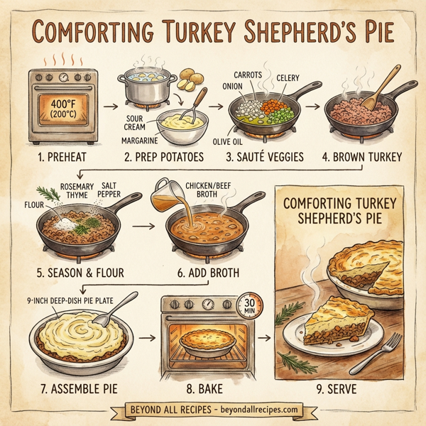 Comforting Turkey Shepherd's Pie instructions