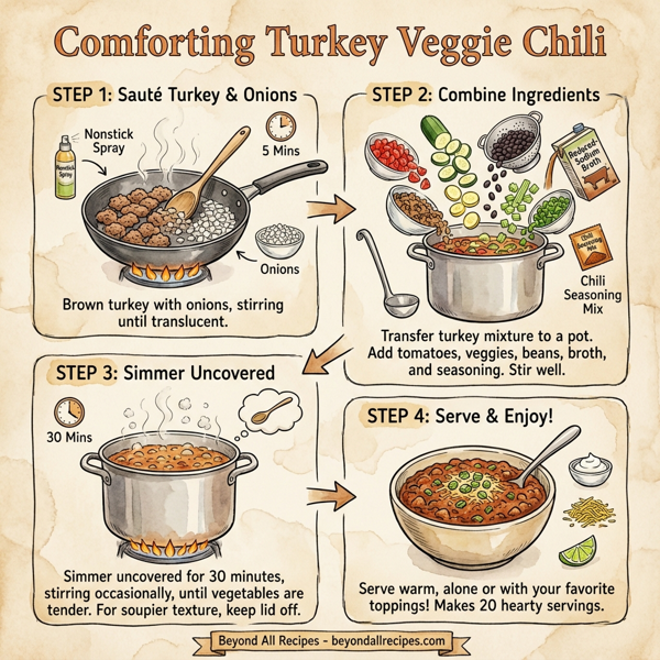 Comforting Turkey Veggie Chili instructions