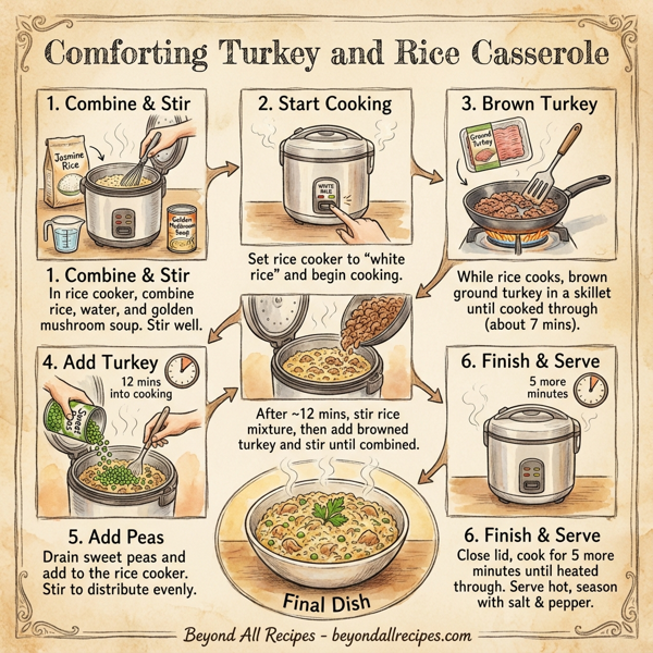 Comforting Turkey and Rice Casserole instructions