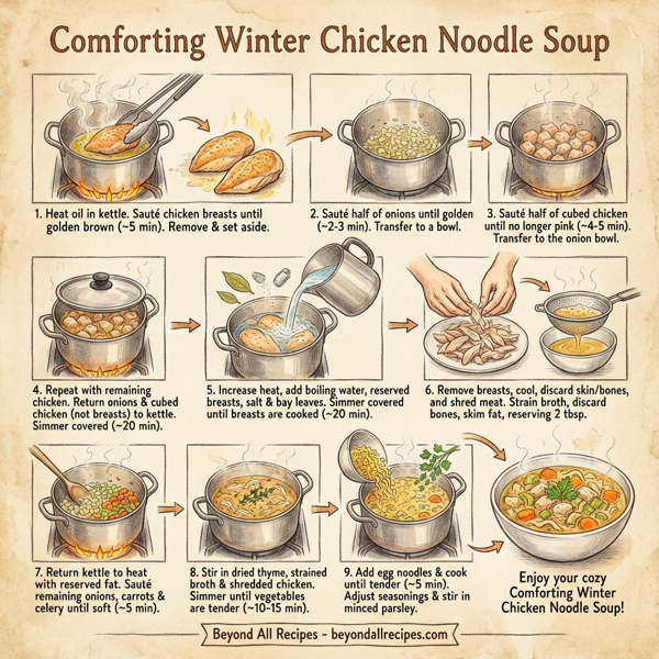 Comforting Winter Chicken Noodle Soup instructions