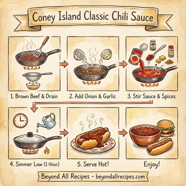 Coney Island Classic Chili Sauce instructions