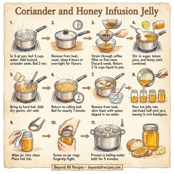Coriander and Honey Infusion Jelly instructions