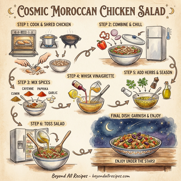 Cosmic Moroccan Chicken Salad instructions