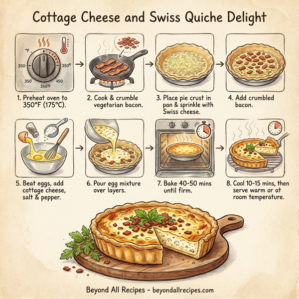 Cottage Cheese and Swiss Quiche Delight instructions
