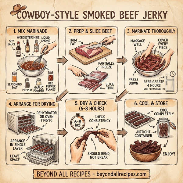 Cowboy-Style Smoked Beef Jerky instructions