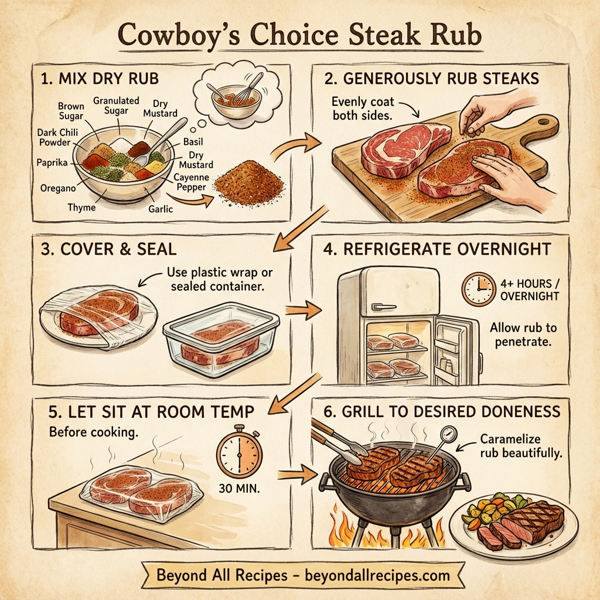 Cowboy's Choice Steak Rub instructions