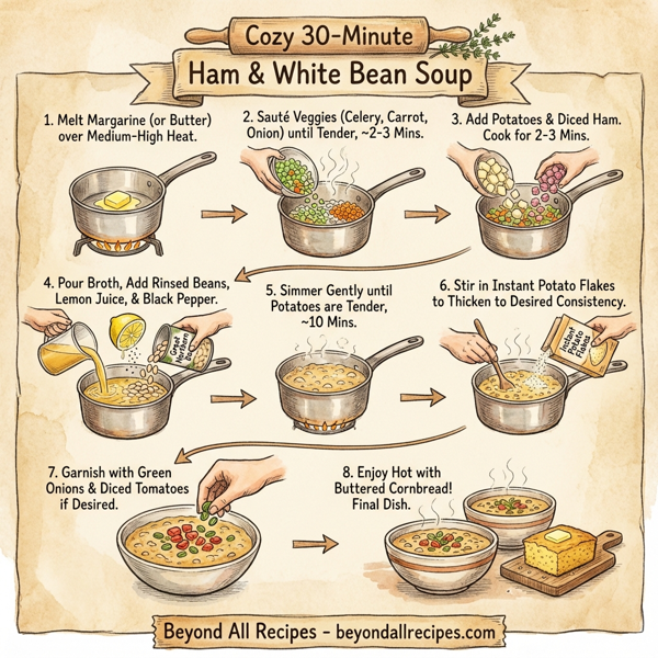 Cozy 30-Minute Ham & White Bean Soup instructions