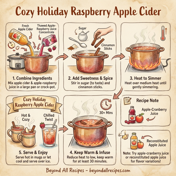 Cozy Holiday Raspberry Apple Cider instructions