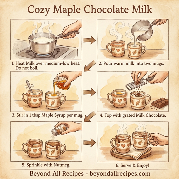Cozy Maple Chocolate Milk instructions
