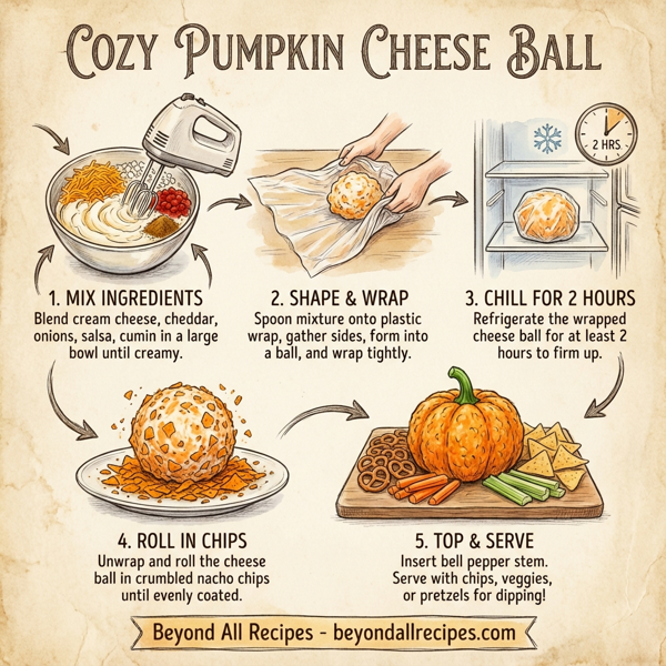 Cozy Pumpkin Cheese Ball instructions