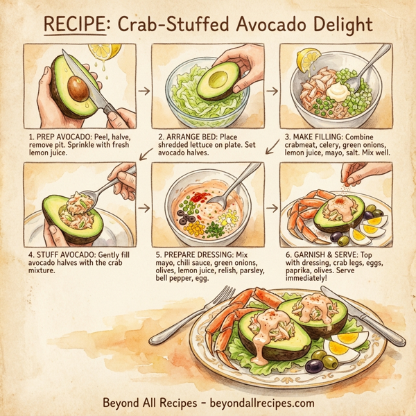 Crab-Stuffed Avocado Delight instructions