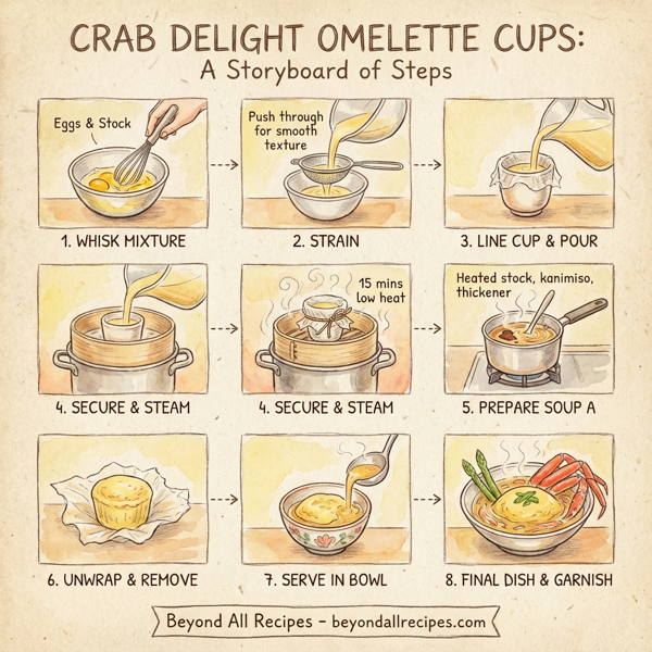 Crab Delight Omelette Cups instructions