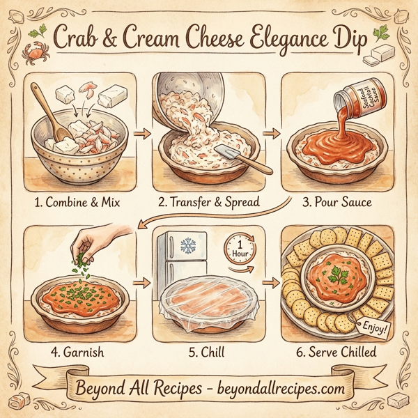 Crab & Cream Cheese Elegance Dip instructions