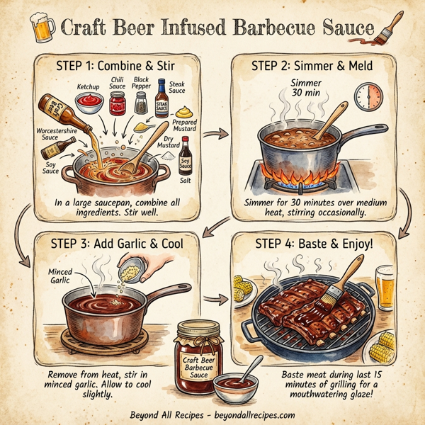 Craft Beer Infused Barbecue Sauce instructions