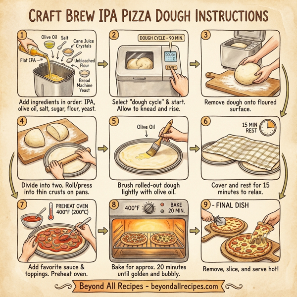 Craft Brew IPA Pizza Dough instructions