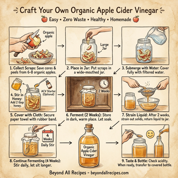 Craft Your Own Organic Apple Cider Vinegar instructions