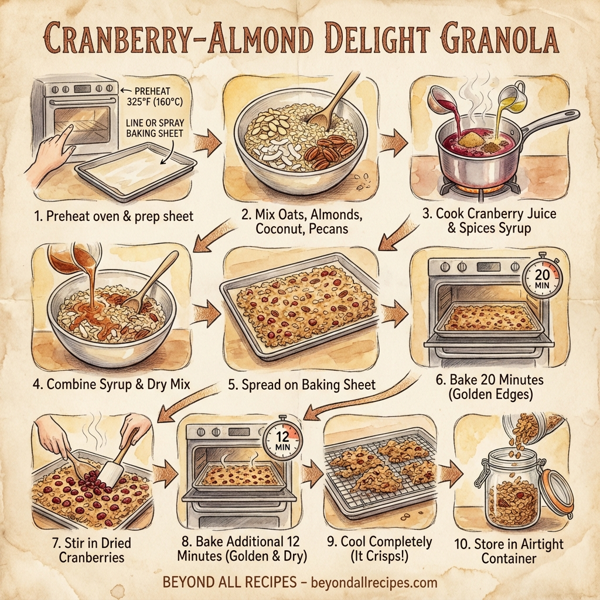 Cranberry-Almond Delight Granola instructions