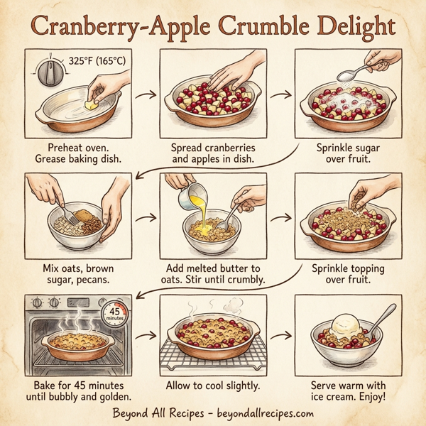 Cranberry-Apple Crumble Delight instructions