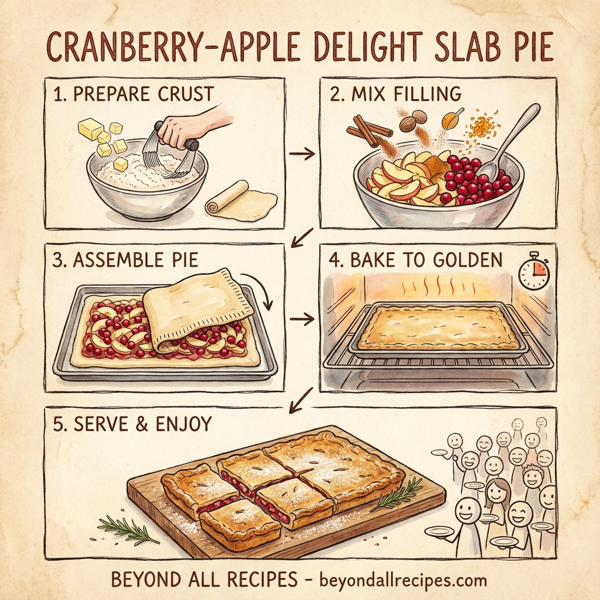 Cranberry-Apple Delight Slab Pie instructions
