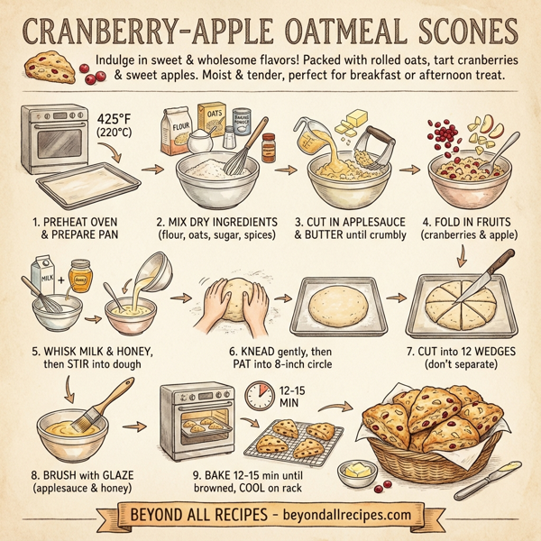 Cranberry-Apple Oatmeal Scones instructions