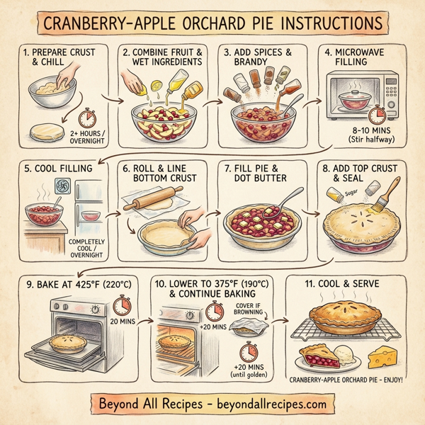 Cranberry-Apple Orchard Pie instructions