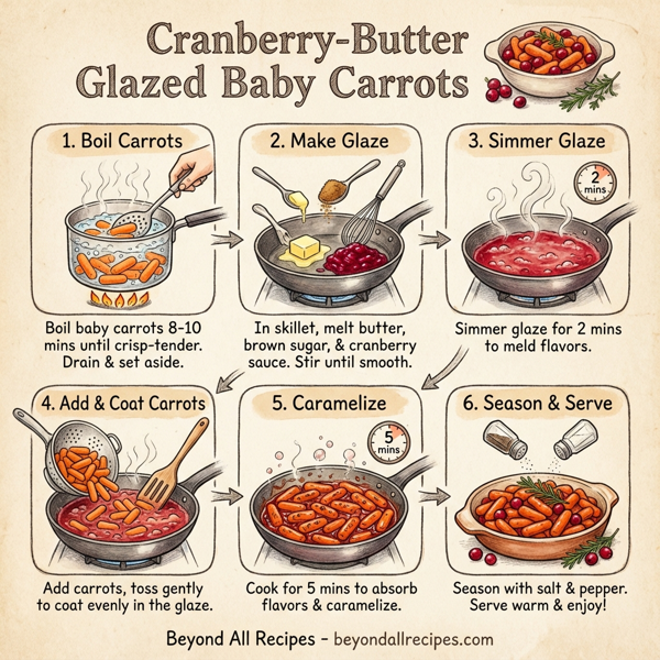 Cranberry-Butter Glazed Baby Carrots instructions