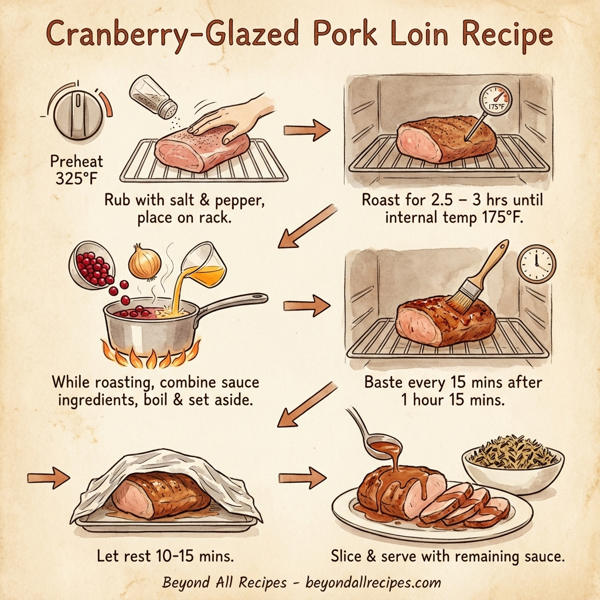 Cranberry-Glazed Pork Loin instructions