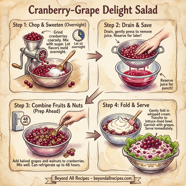 Cranberry-Grape Delight Salad instructions