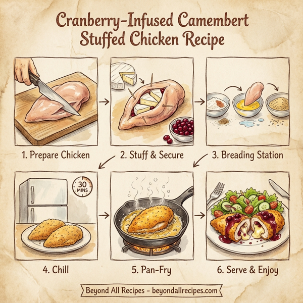 Cranberry-Infused Camembert Stuffed Chicken instructions