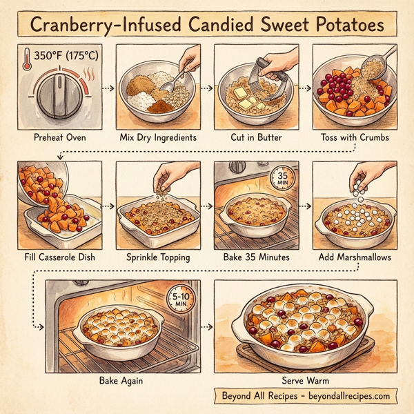 Cranberry-Infused Candied Sweet Potatoes instructions