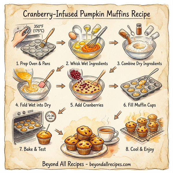 Cranberry-Infused Pumpkin Muffins instructions