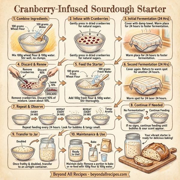 Cranberry-Infused Sourdough Starter instructions