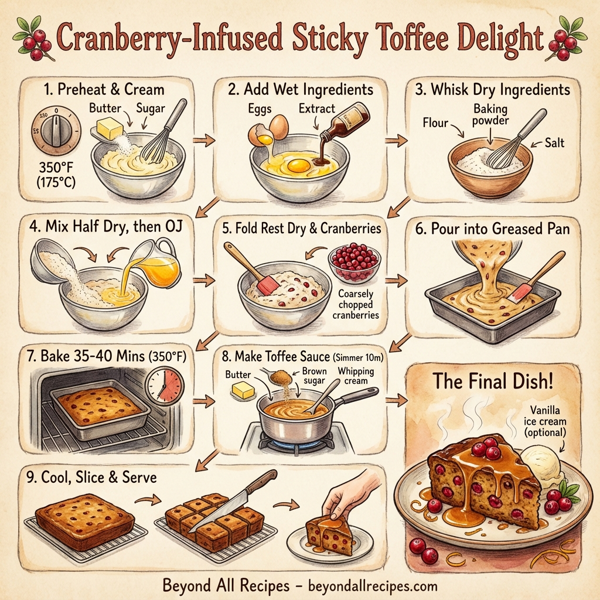 Cranberry-Infused Sticky Toffee Delight instructions