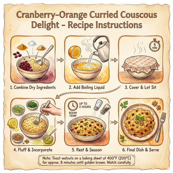 Cranberry-Orange Curried Couscous Delight instructions