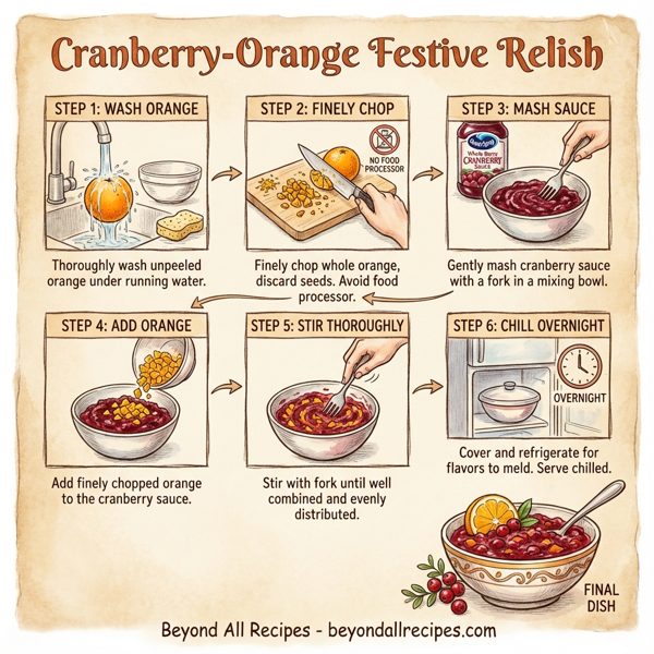 Cranberry-Orange Festive Relish instructions