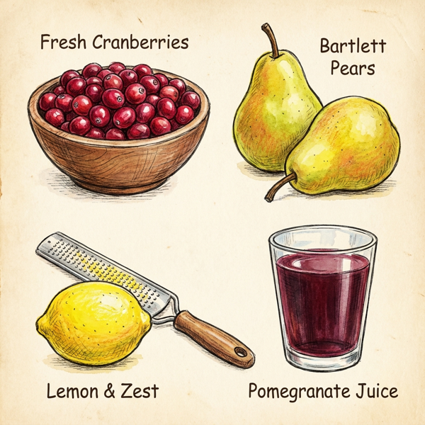 Cranberry-Pear Citrus Spread instructions