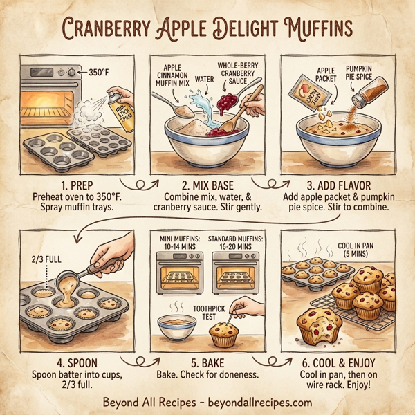 Cranberry Apple Delight Muffins instructions