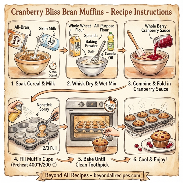 Cranberry Bliss Bran Muffins instructions