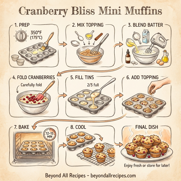 Cranberry Bliss Mini Muffins instructions