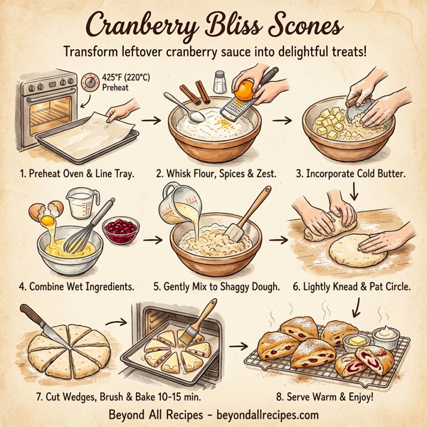 Cranberry Bliss Scones instructions
