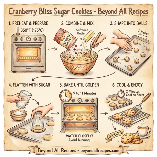 Cranberry Bliss Sugar Cookies instructions