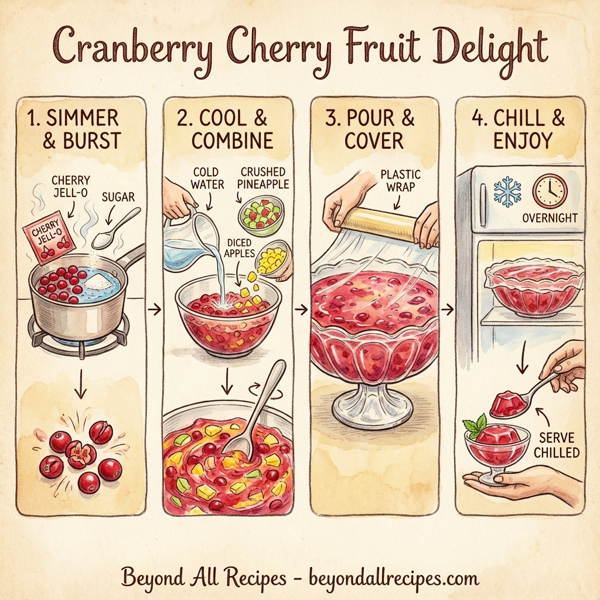 Cranberry Cherry Fruit Delight instructions