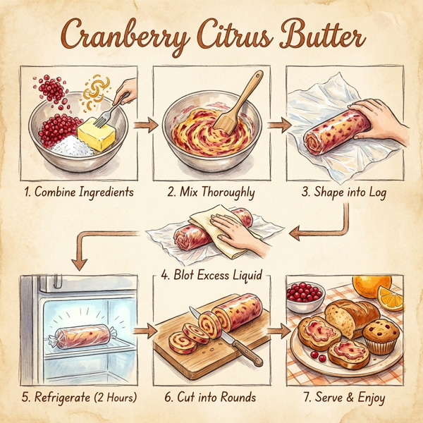 Cranberry Citrus Butter instructions