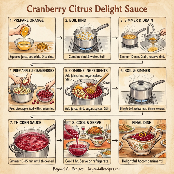Cranberry Citrus Delight Sauce instructions