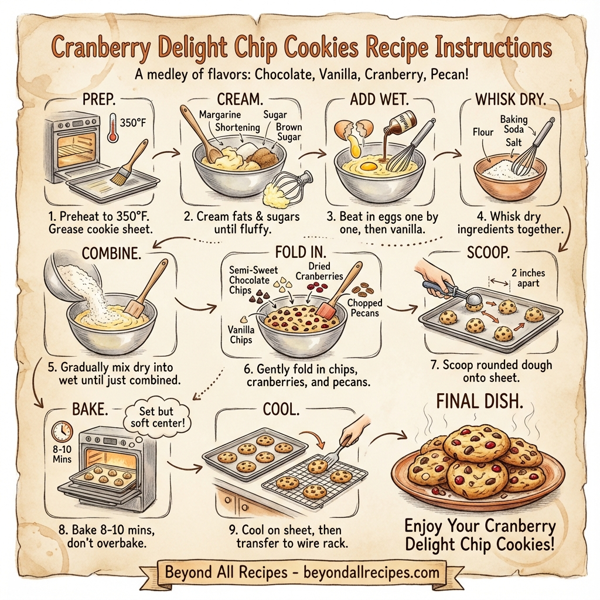 Cranberry Delight Chip Cookies instructions