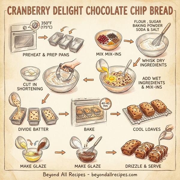 Cranberry Delight Chocolate Chip Bread instructions