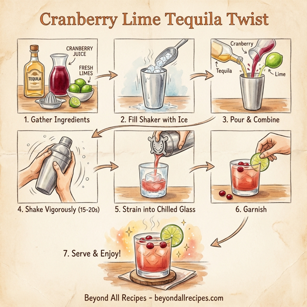Cranberry Lime Tequila Twist instructions