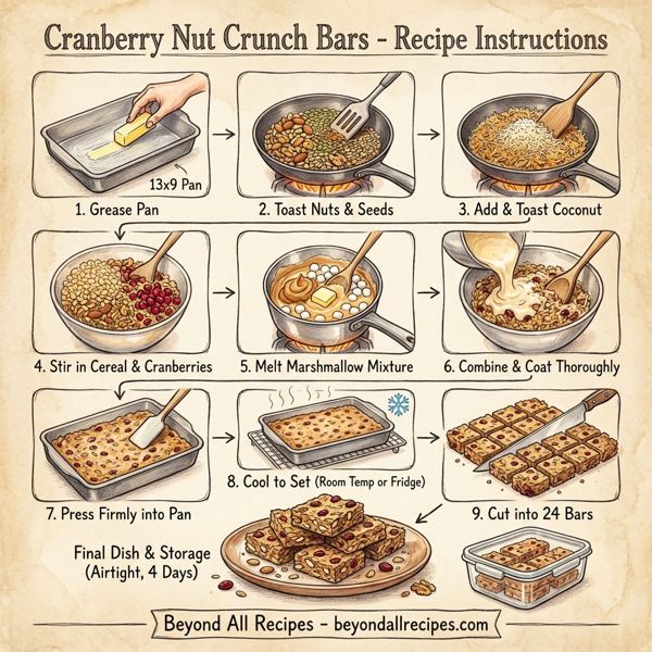 Cranberry Nut Crunch Bars instructions