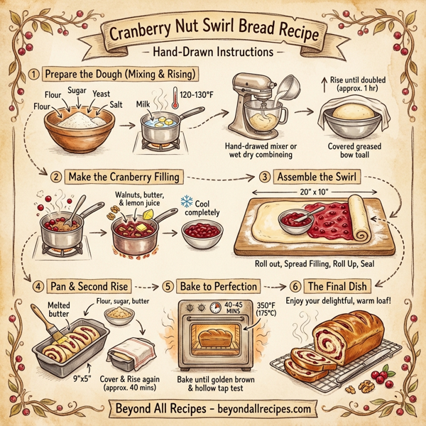 Cranberry Nut Swirl Bread instructions